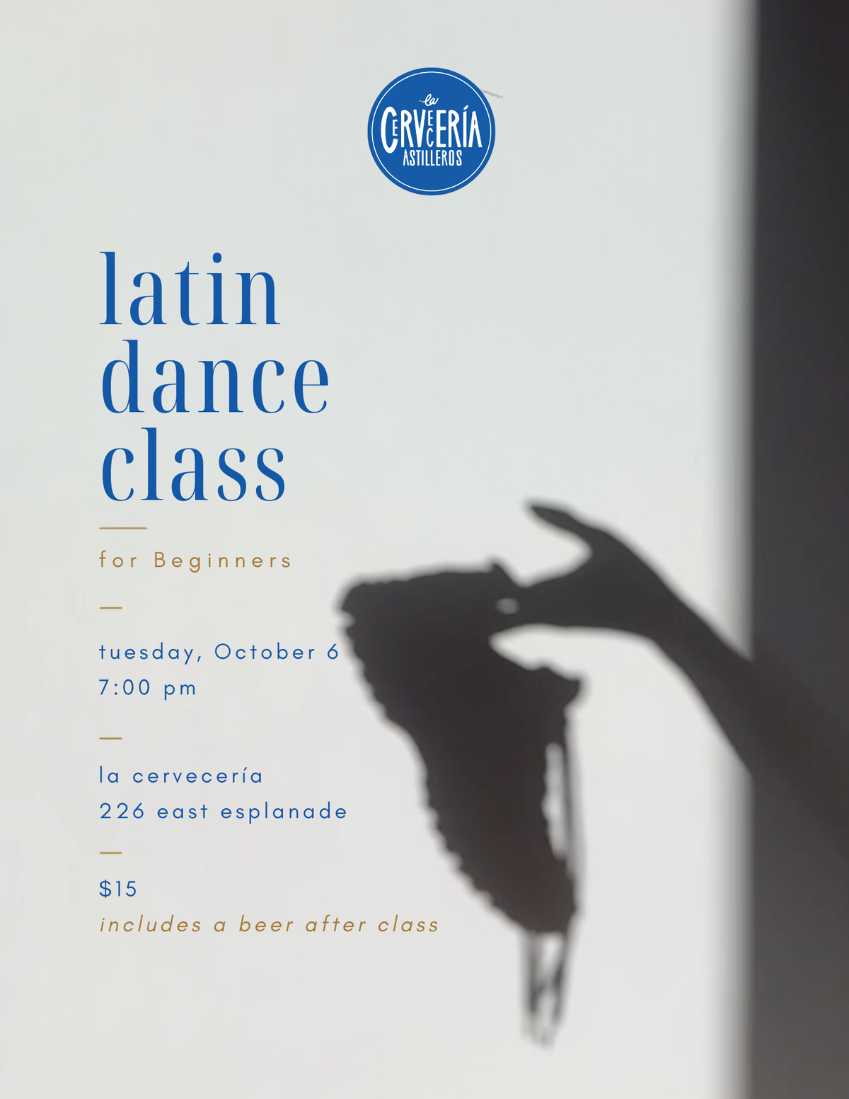 Latin Dance Class + Beer