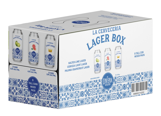 La Cervecería Lager Box – Mixed 8-Pack