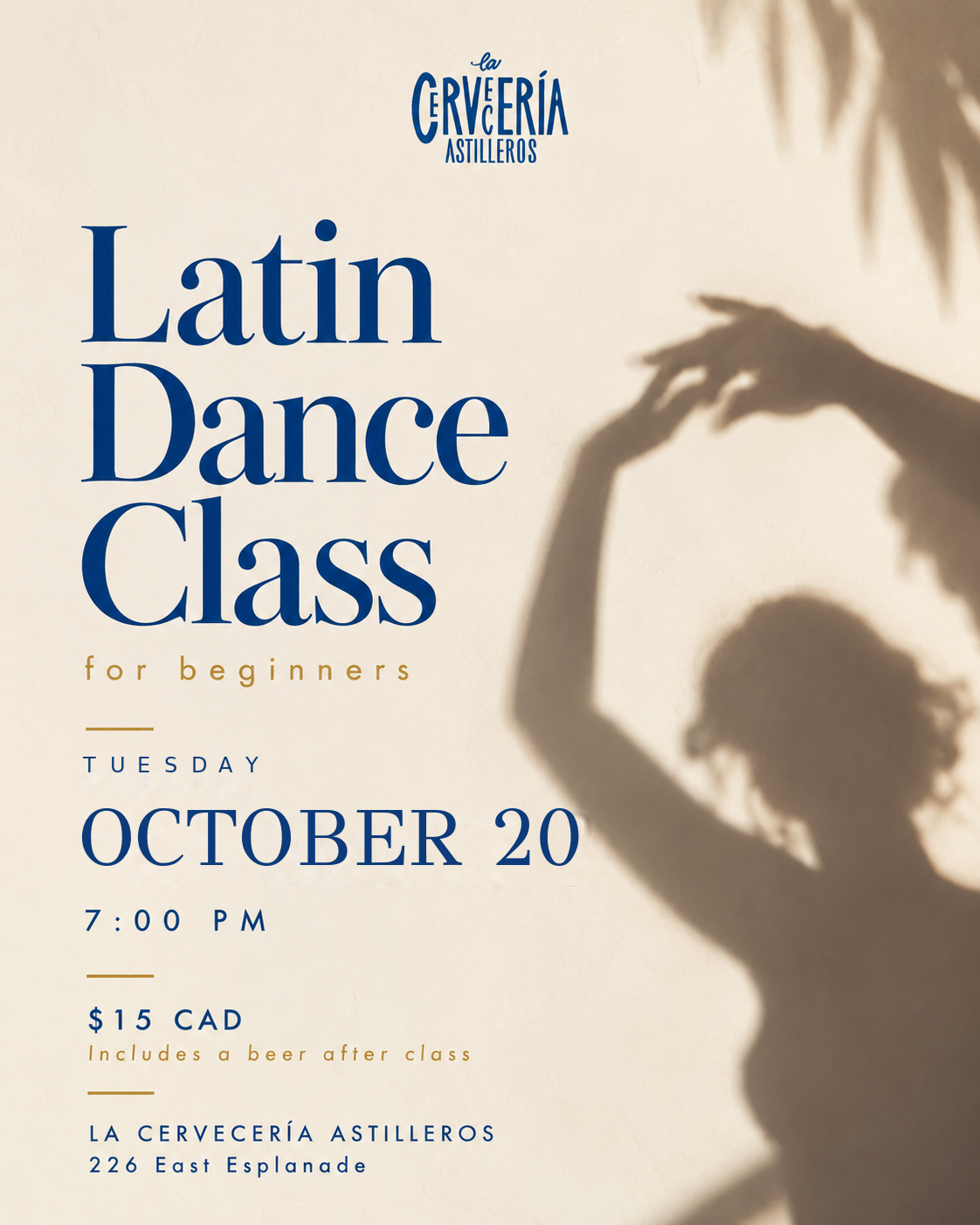 Latin Dance Class + Beer | October 20