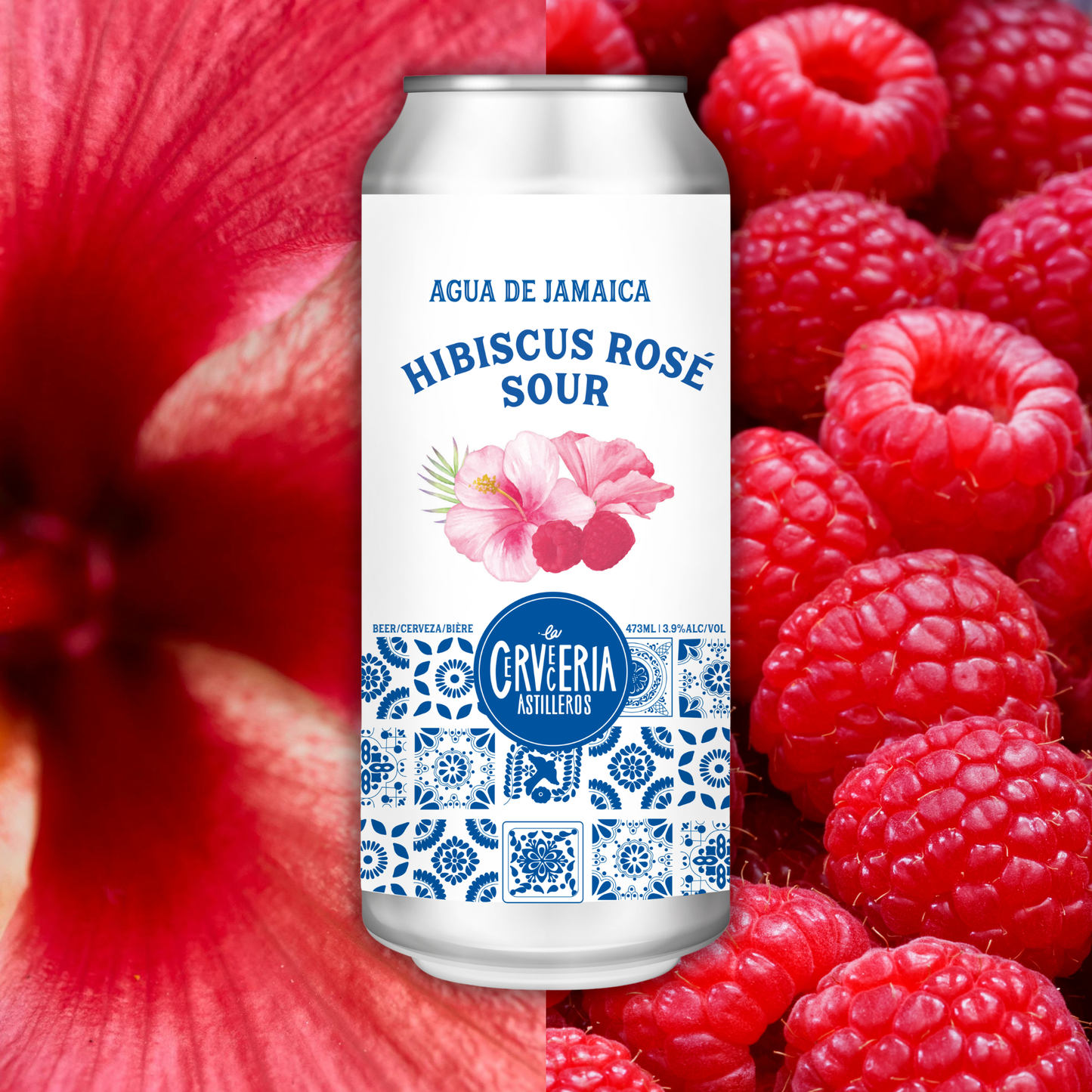 Agua de Jamaica Hibiscus ROSÉ Sour 4 Pack