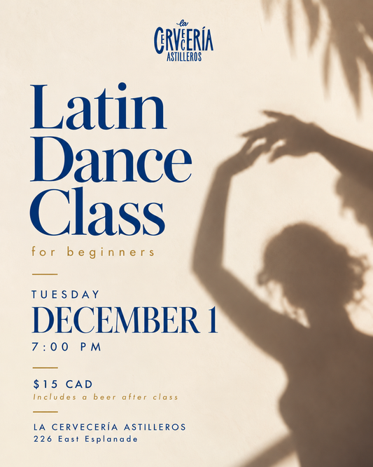 Latin Dance Class + Beer | December 1