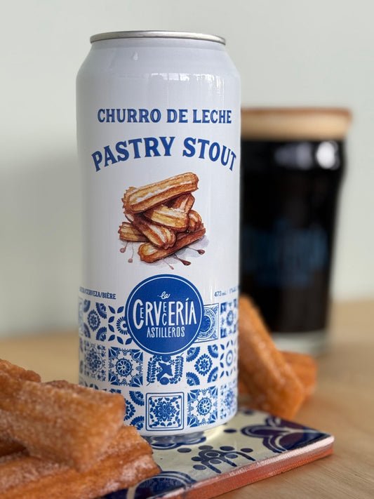 Churro Pastry Stout 5% ABV – Craft beer with cinnamon, vanilla, and dulce de leche flavors